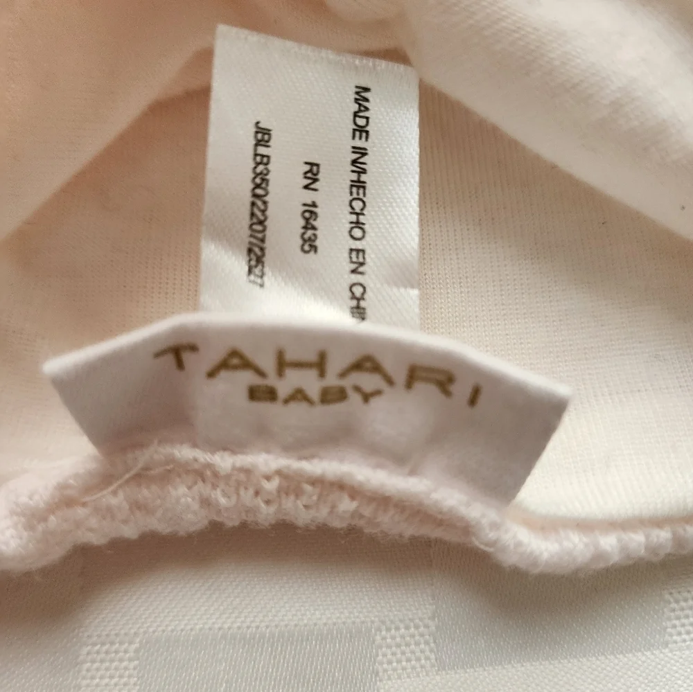 Tahari Turban Baby Faux White Lining Bow Pink  Hat  NWT
